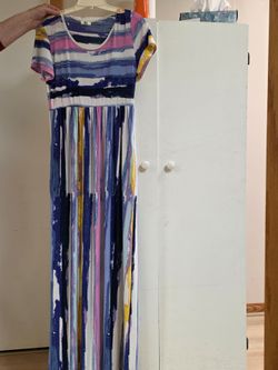 Watercolor Maxi Dress