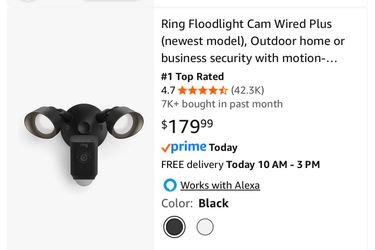 Ring Floodlight Wired Plus Security Camera