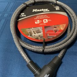 Master Lock 6ft Keyed Cable Lock - Brand New