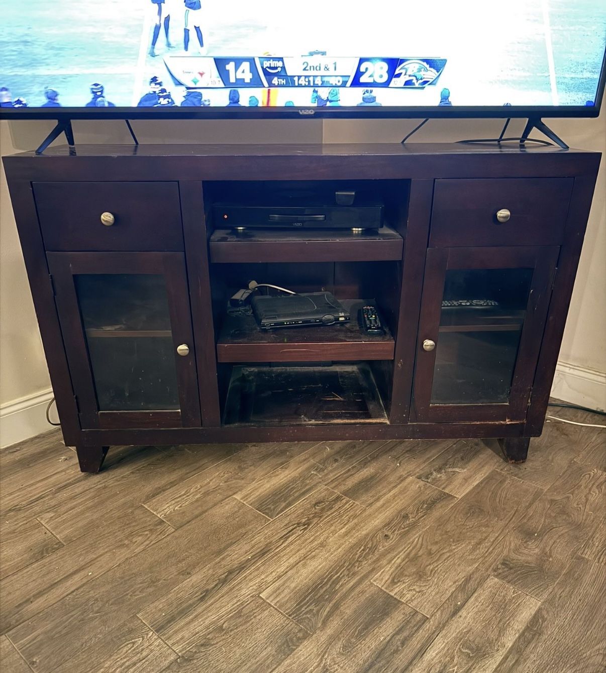 Wood Tv stand / media console Table