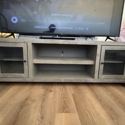 Gray TV Stand / Entertainment Center 