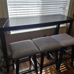 HIGH TOP table With Barstools