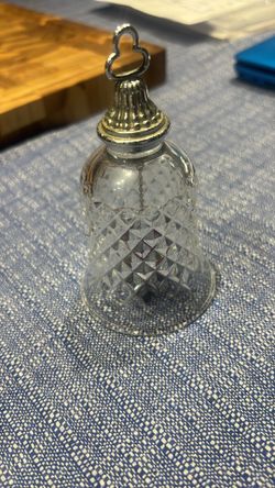 Cristal Bell With Silver On Top