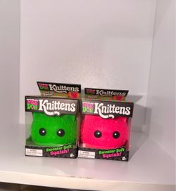 Nee Doh Knittens Squish Toys Set of 2