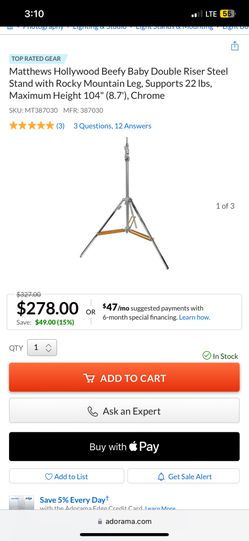 Matthew’s Hollywood Beefy Baby D.R R.N. Leg Studio Equipment