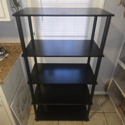 Wooden 5 Shelf Bookcase