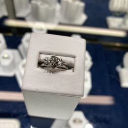 Engagement Ring And Band Set