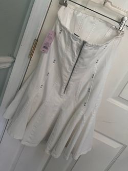 White Fable Studded mini dress
