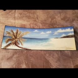 Panoramic 3d Shaped Beach Picture