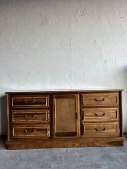 Vintage Bamboo Dresser