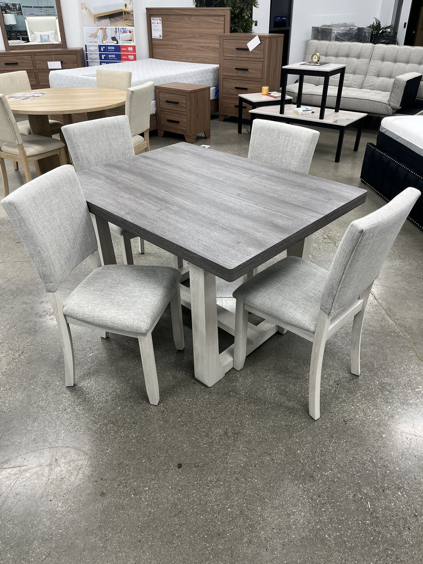 5pc Rectangular Dining Table Set
