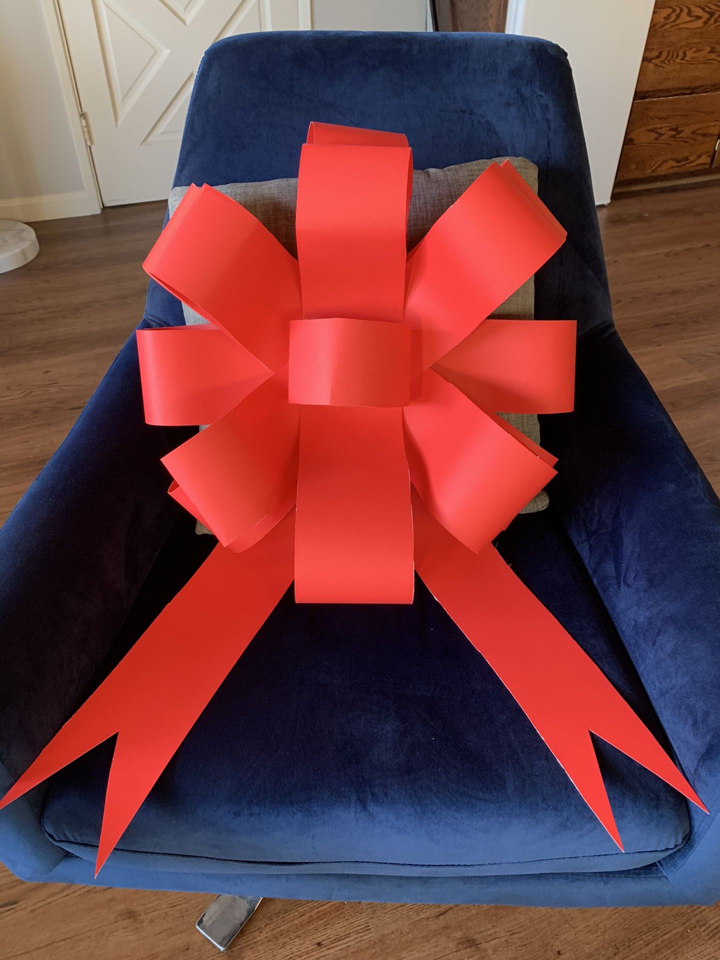 JUMBO HOMEMADE Car Bow Birthday Bow Big Red Bow