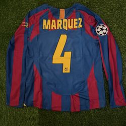 Rafa Marquez Barcelona Retro Jersey 