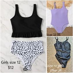 New girls 10/12 swimsuits