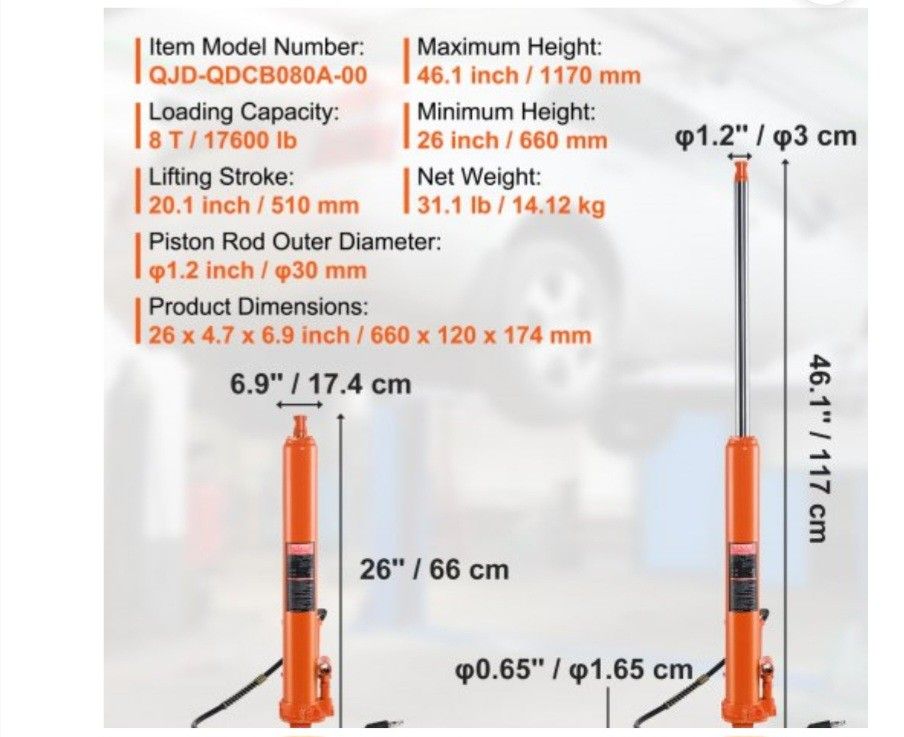 Long Ram Jack 8 Ton