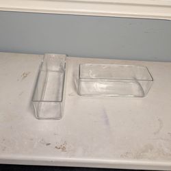 Glass square Vases