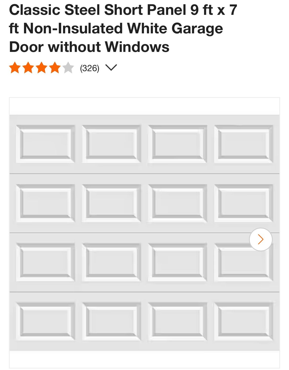 Garage door