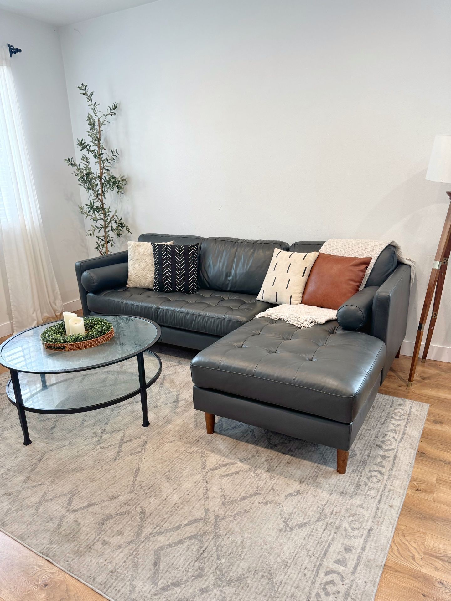 Leather Sectional Couch DELIVERY available 