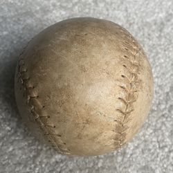 Vintage Soft Ball Leather Stitched Throwing Ball