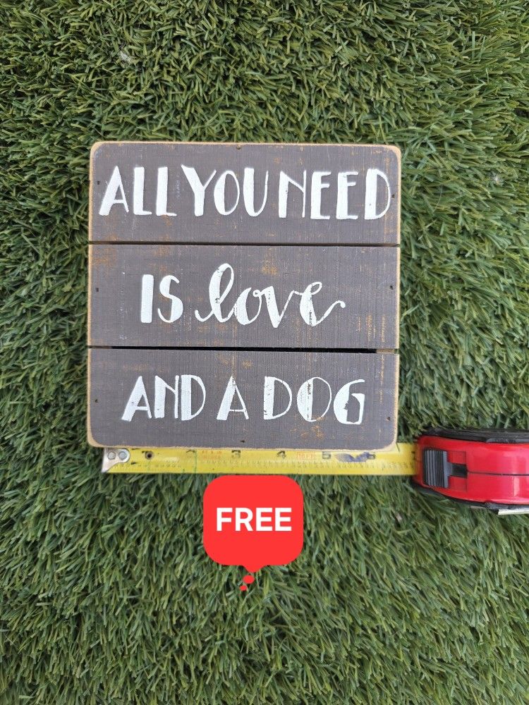 FREE RUSTIC WOOD DECOR SIGN/SHELF SITTER