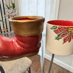 Ceramic Flower Pots  For Christmas 