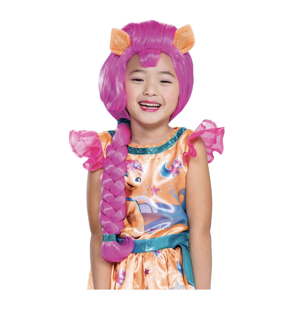 Wig pink color