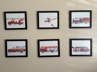 Fire fighter room decor
