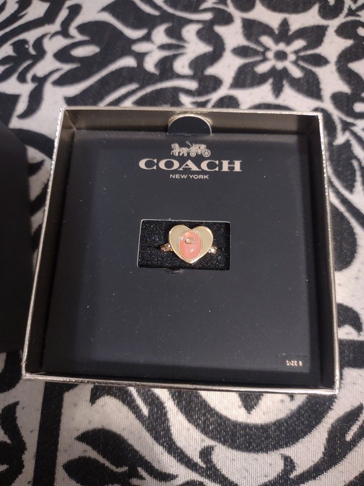 Coach Heart Ring