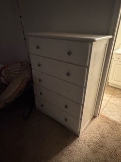 Wooden white dresser