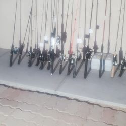 Lot Fishing Reels & Rods 32 Reels ,14 Rods ,excellent   Condition  