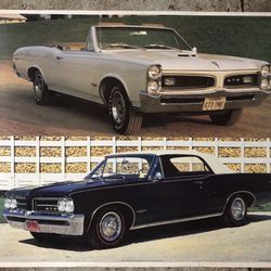 Vintage Pontiac GTO Muscle Car Poster 23x39 NOS