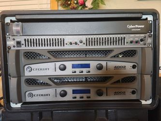 Crown XTi 4002 (qty.2)/Rane EQ with Rack