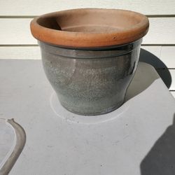 Heavy Glazed Planter Flower Pot