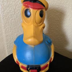 Vintage Empire Plastic 1974 Blow Duck Bank