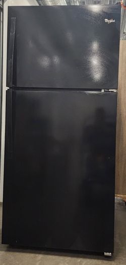 Black Whirlpool Refrigerator