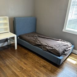 Kids full Bed And Mattress And Desk (Free)