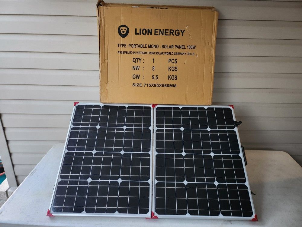 Lion Energy 12V 100W Solar Panel -BRAND NEW