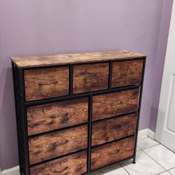 Brown dresser comoda organizer table 