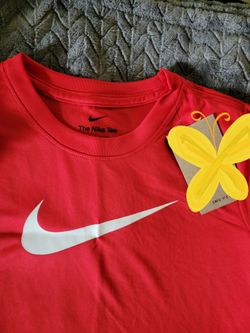 Nike Tee Red Swoosh T-Shirt and Shorts