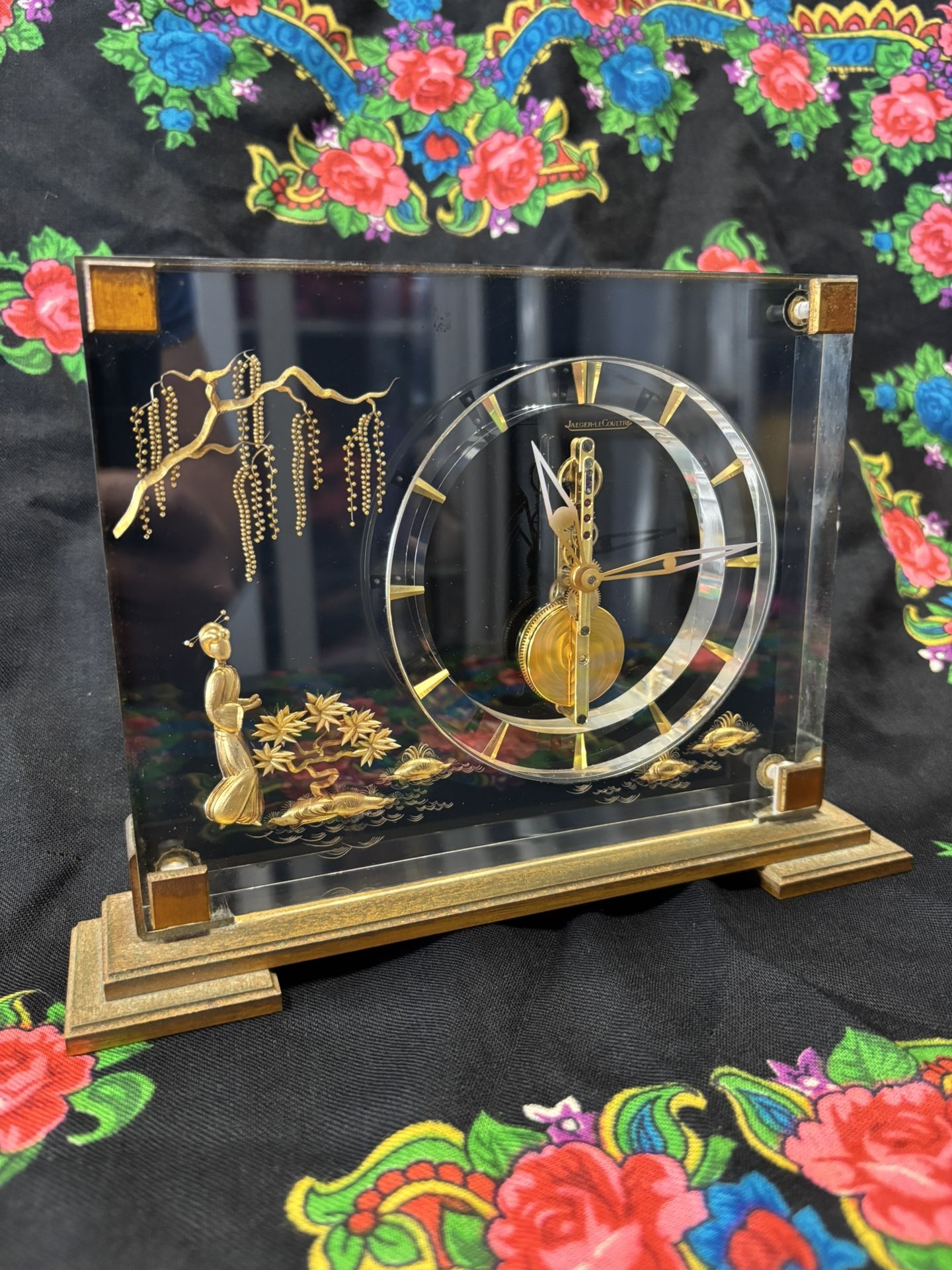 Mid-Century Jaeger-LeCoultre mantel clock