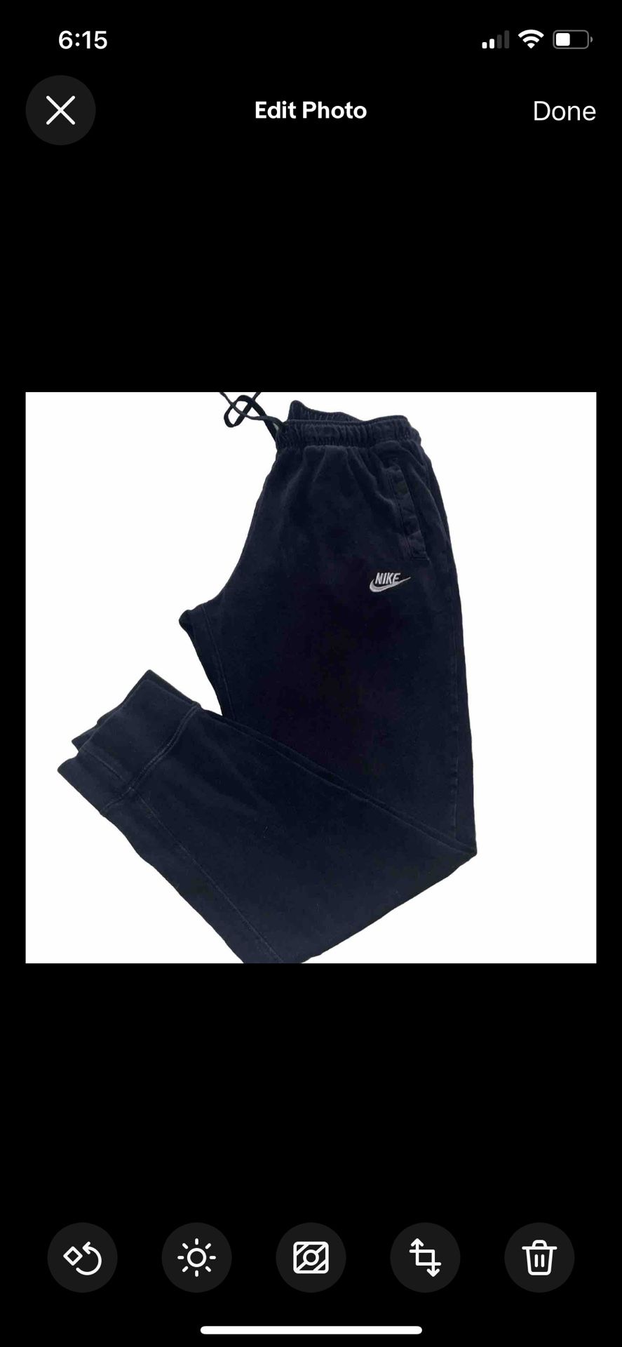 Nike Sportswear Club Jersey Joggers Pants Black BV2762-010 - Mens Size M  