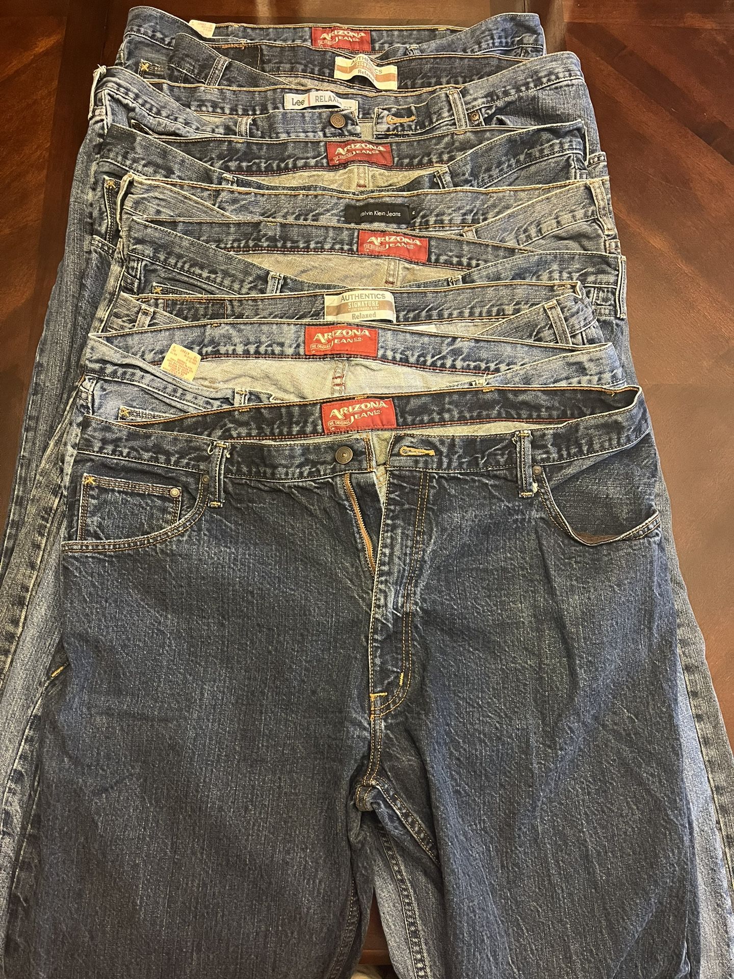 $8 Each—9 Pairs Of Men’s Jeans 42x32