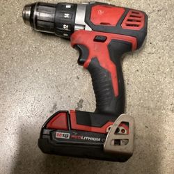 Milwaukee 2606-20 18V M18 ½ Inch Electric Mini Drill Driver Tool - Red Black
