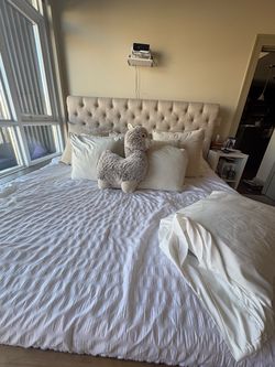 King size bed frame* no mattress
