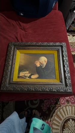 Gratitude Wood Framed Man Praying - Large