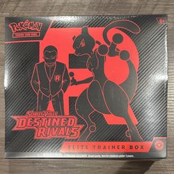 Destined Rivals ETB - BRAND NEW / SEALED - Pokemon Scarlet & Violet TCG Elite Trainer Box 