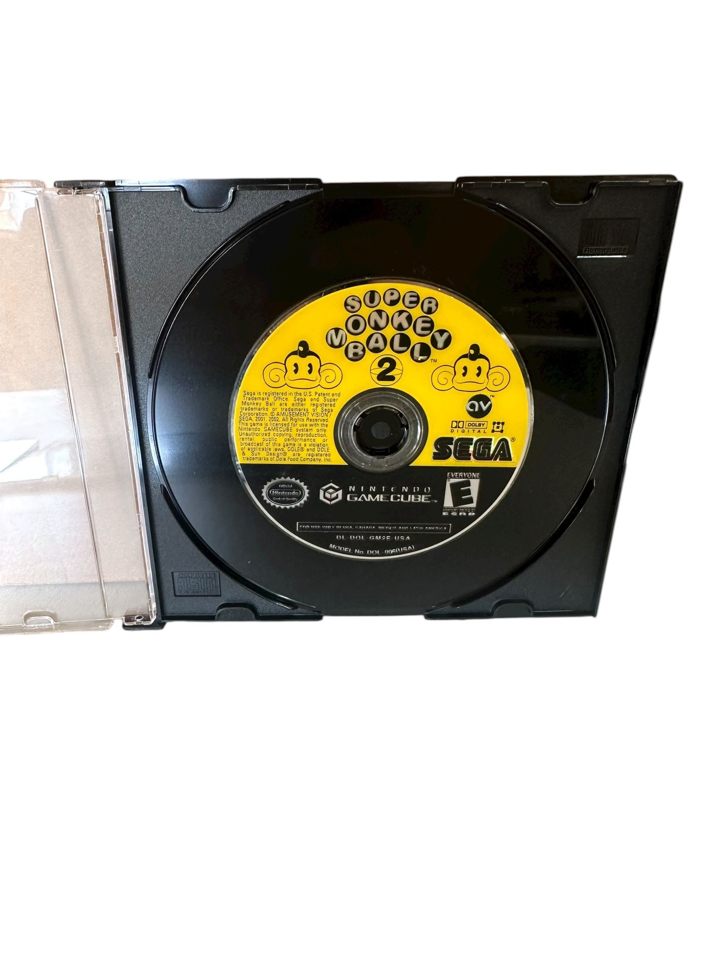 Super Monkey Ball 2 (Nintendo GameCube, 2002) Disc Only Untested
