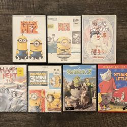 Disney Animated Movies DVD Lot (Lot of 8 Movies)