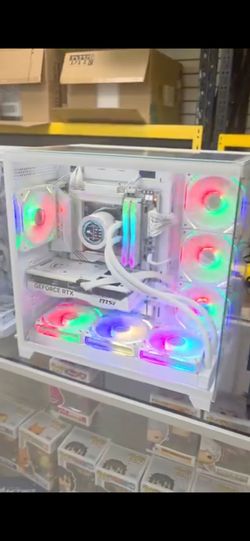 Gaming pc with monitor