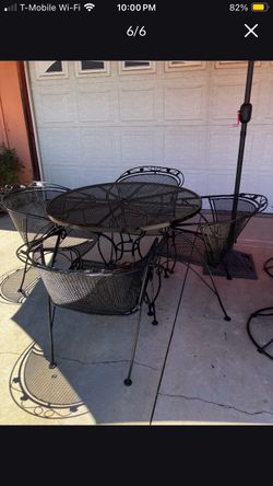 Black Vintage Iron Patio Set